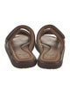Louis Vuitton Leather Patterned Slides