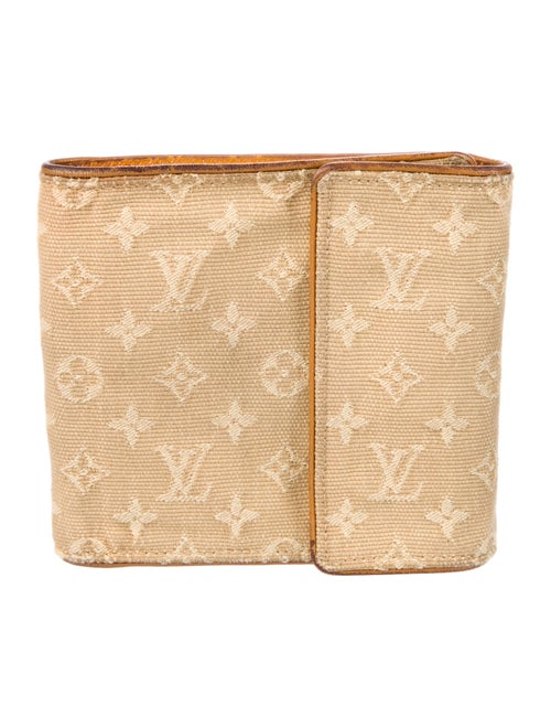 Louis Vuitton 2004 Monogram Mini Lin Pattern Compact Wallet