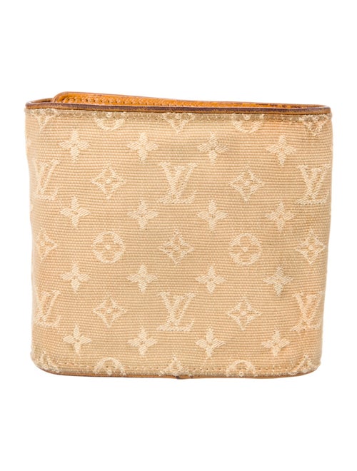 Louis Vuitton 2004 Monogram Mini Lin Pattern Compact Wallet