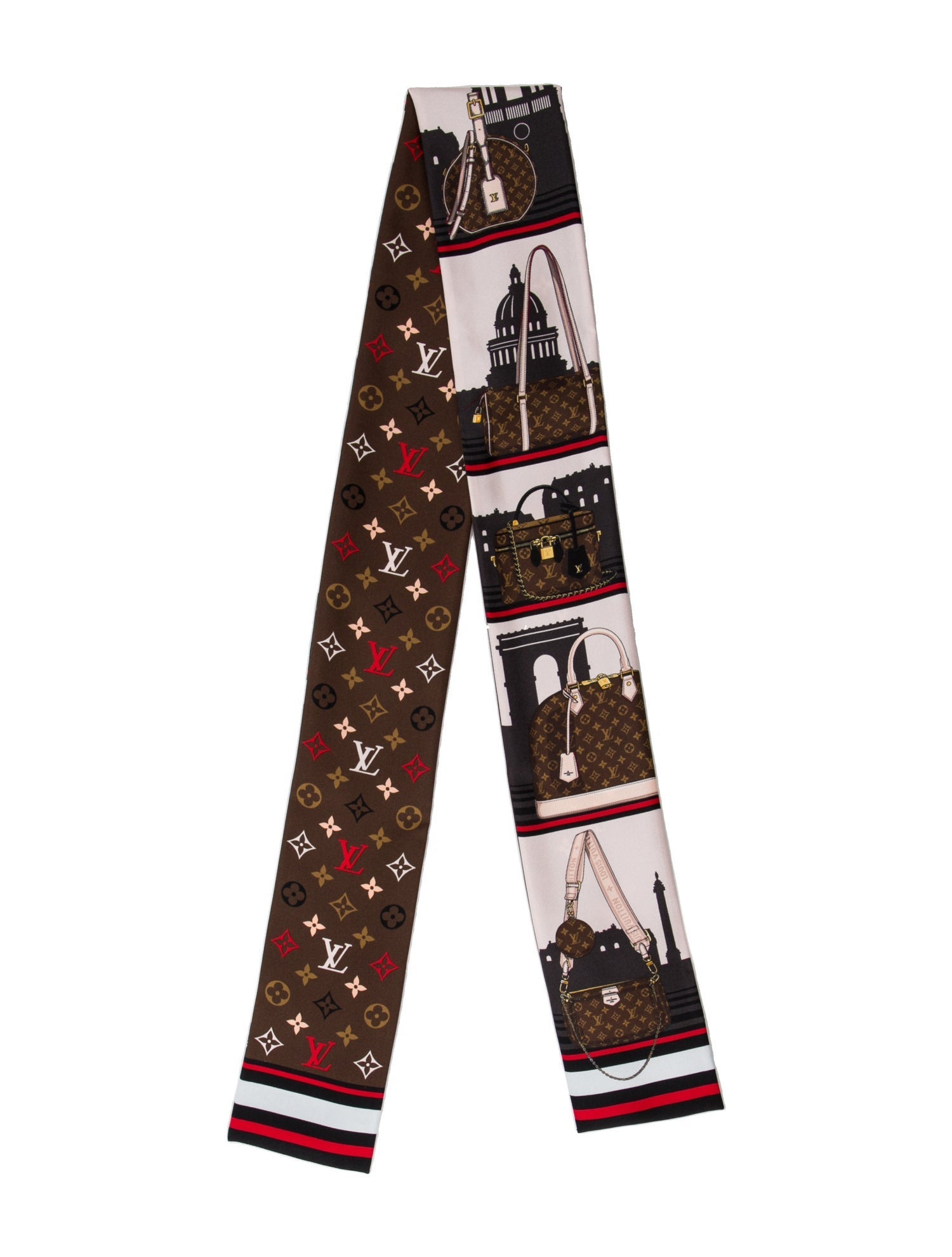 Louis Vuitton Monogram Skyline Bandeau Silk Bandeau