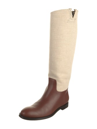 Louis Vuitton 2014 LV Monogram Riding Boots