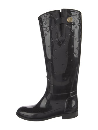 Louis Vuitton LV Monogram Rubber Rain Boots