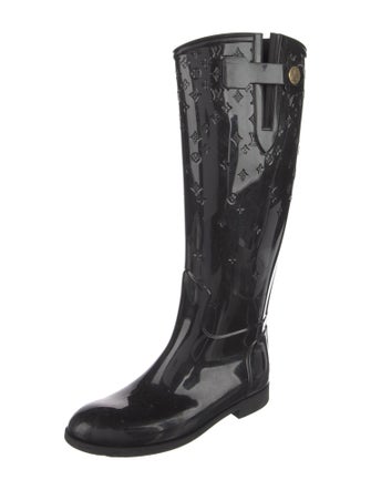 Louis Vuitton LV Monogram Rubber Rain Boots