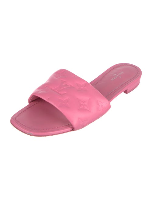 Louis Vuitton LV Monogram Leather Slides