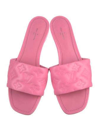 Louis Vuitton LV Monogram Leather Slides