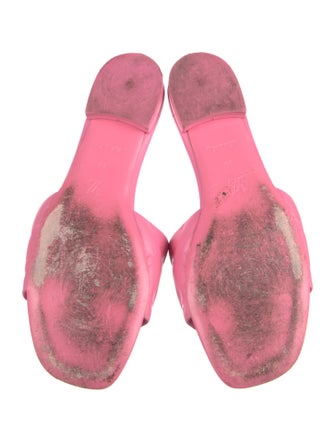 Louis Vuitton LV Monogram Leather Slides