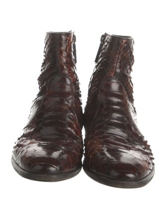 Louis Vuitton Snakeskin Boots