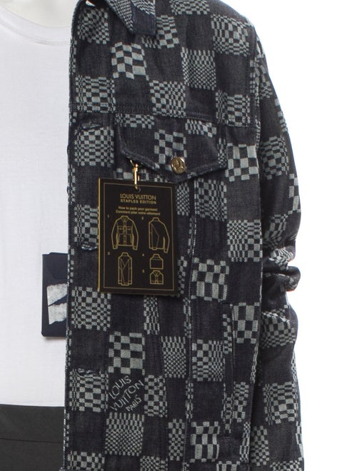 Louis Vuitton 2022 DISTORTED DAMIER Denim Jacket