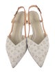 Louis Vuitton Canvas Printed Slingback Pumps