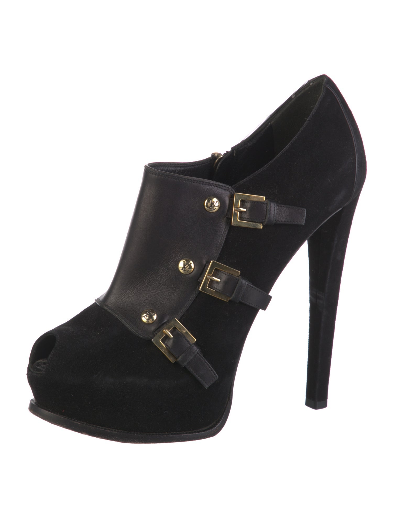 Louis Vuitton LV Monogram Suede Pumps