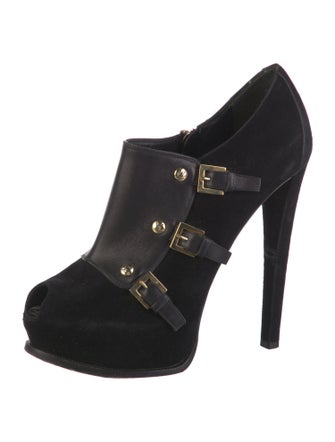 Louis Vuitton LV Monogram Suede Pumps