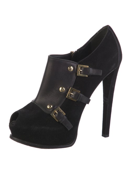 Louis Vuitton LV Monogram Suede Pumps