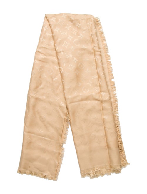 Louis Vuitton Silk Monogram Pattern Shawl