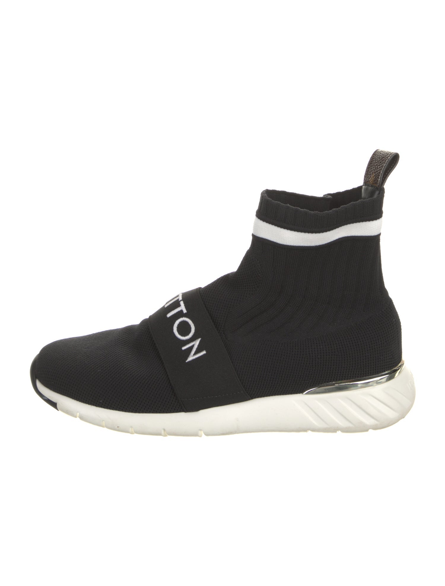 Louis Vuitton Monogram Pattern Sock Sneakers