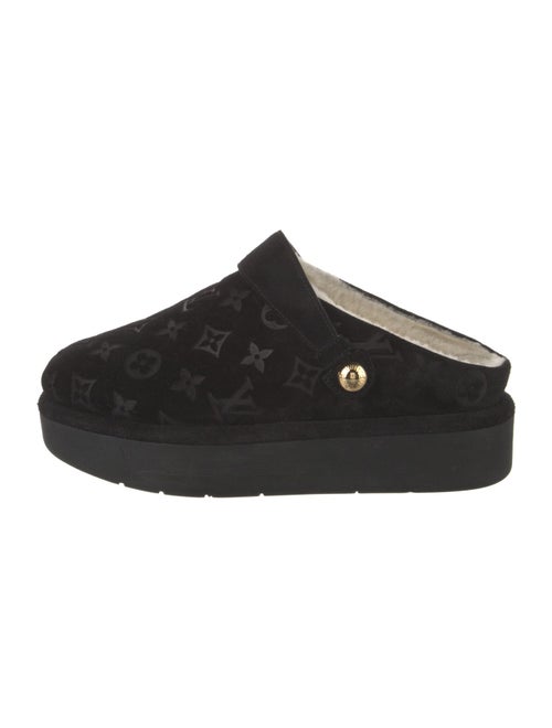 Louis Vuitton LV Monogram Suede Mules