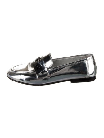 Louis Vuitton Monogram Pattern Patent Leather Loafers