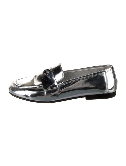 Louis Vuitton Monogram Pattern Patent Leather Loafers