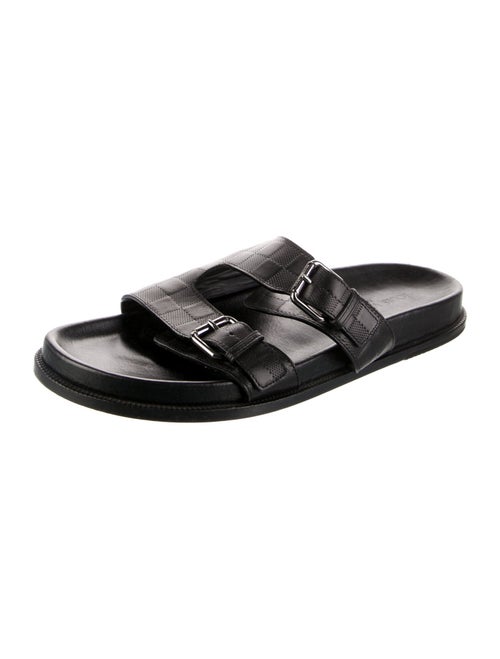 Louis Vuitton LV Monogram Leather Slides