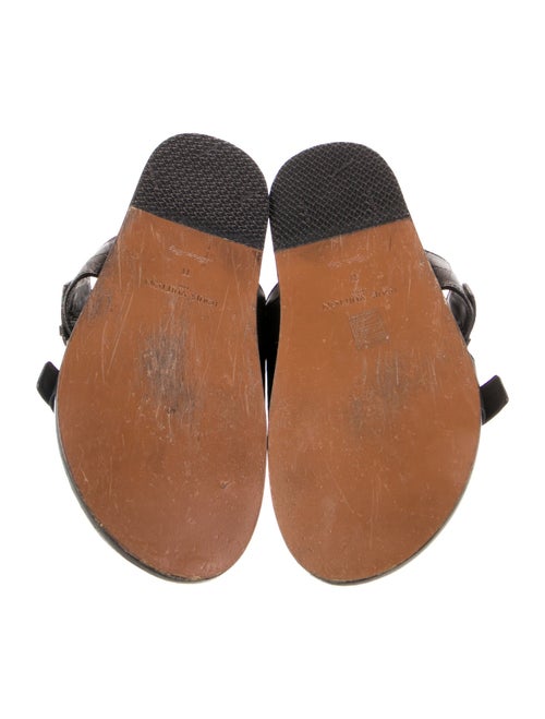 Louis Vuitton LV Monogram Leather Slides