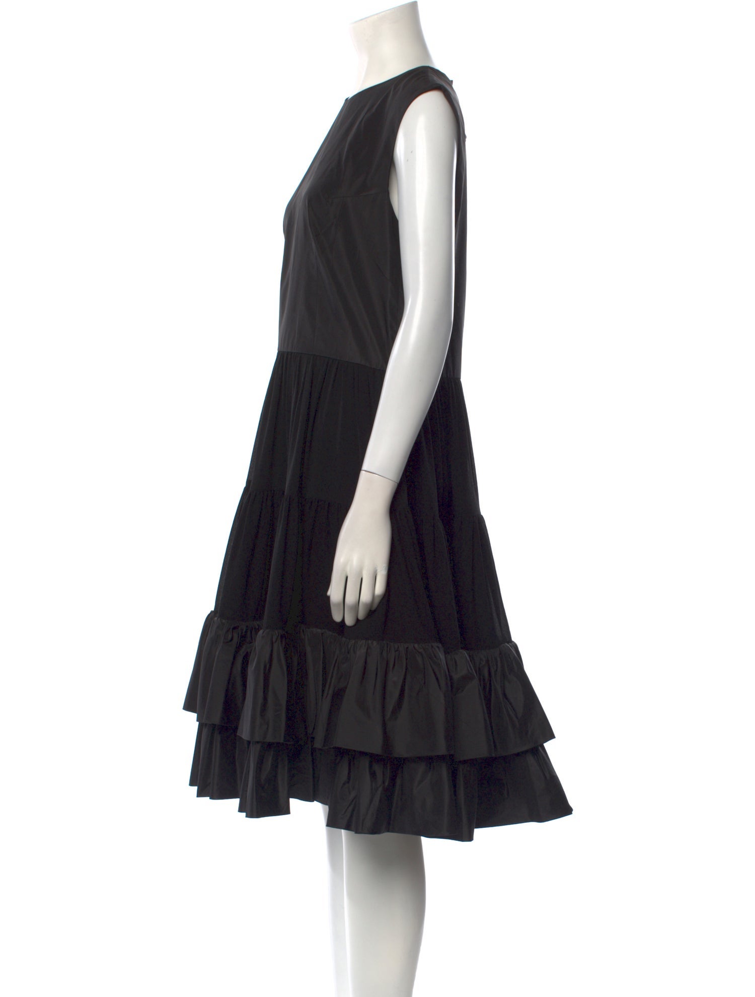 Louis Vuitton Crew Neck Midi Length Dress