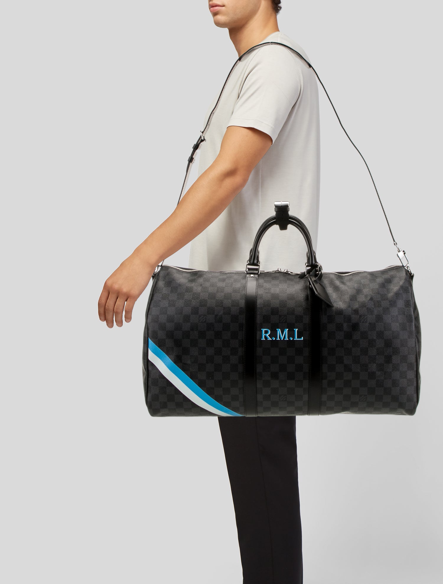 Louis Vuitton Damier Graphite Keepall Bandouliere 55