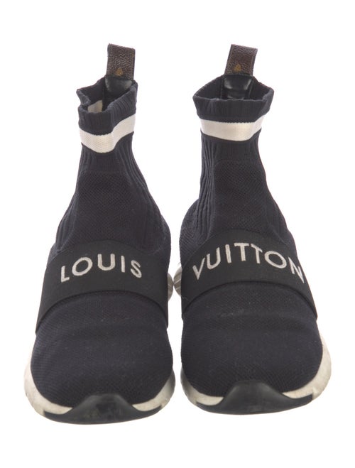 Louis Vuitton Embroidered Accent Sock Sneakers