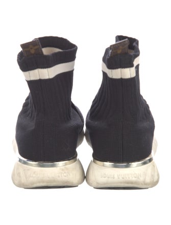 Louis Vuitton Embroidered Accent Sock Sneakers