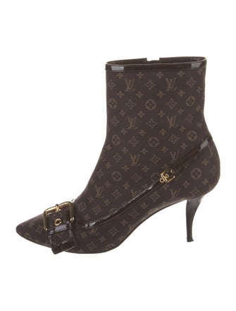 Louis Vuitton Monogram Idylle Pattern Canvas Boots