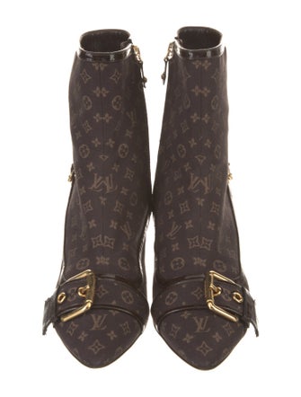 Louis Vuitton Monogram Idylle Pattern Canvas Boots