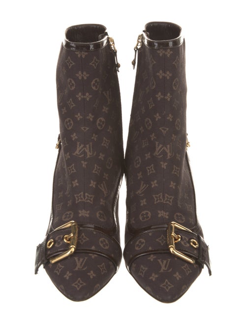 Louis Vuitton Monogram Idylle Pattern Canvas Boots