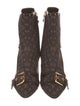 Louis Vuitton Monogram Idylle Pattern Canvas Boots