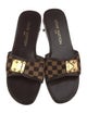Louis Vuitton Leather Printed Slides