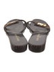 Louis Vuitton Leather Printed Slides