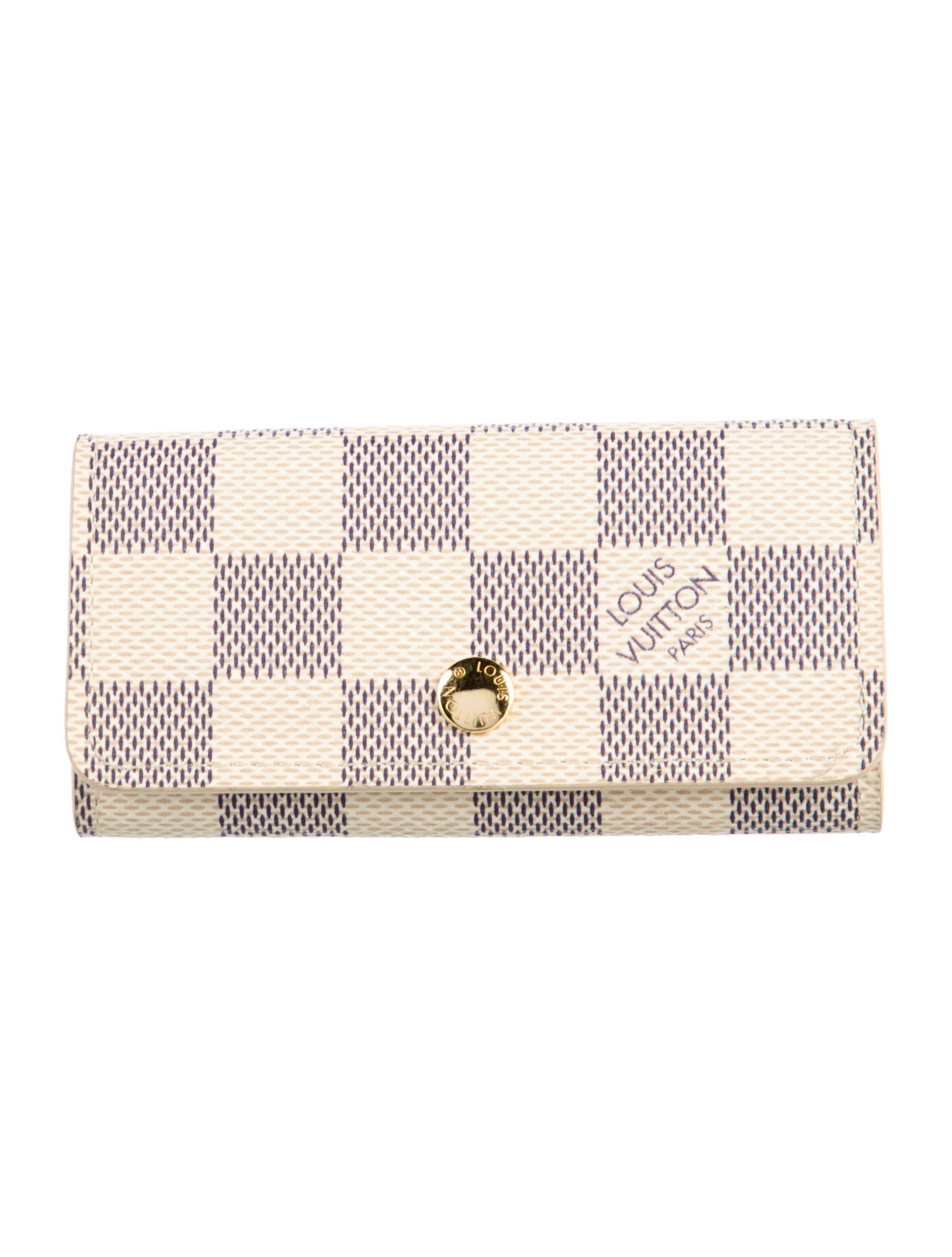 Louis Vuitton Damier Azur 4 Key Holder w/ Tags