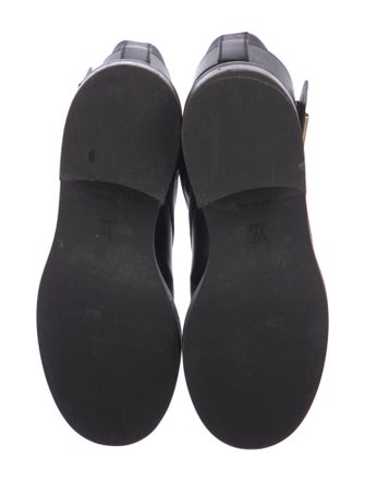 Louis Vuitton Signature Logo Leather Combat Boots
