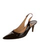 Louis Vuitton Monogram Pattern Patent Leather Slingback Pumps