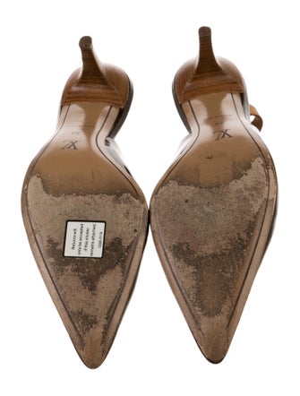 Louis Vuitton Monogram Pattern Patent Leather Slingback Pumps