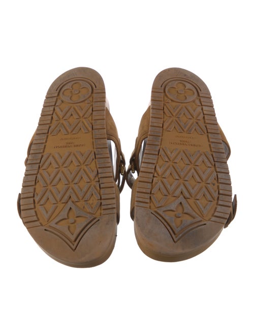 Louis Vuitton LV Monogram Suede Slides
