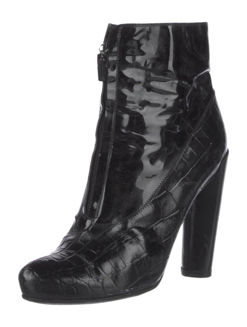 Louis Vuitton LV Monogram Patent Leather Combat Boots