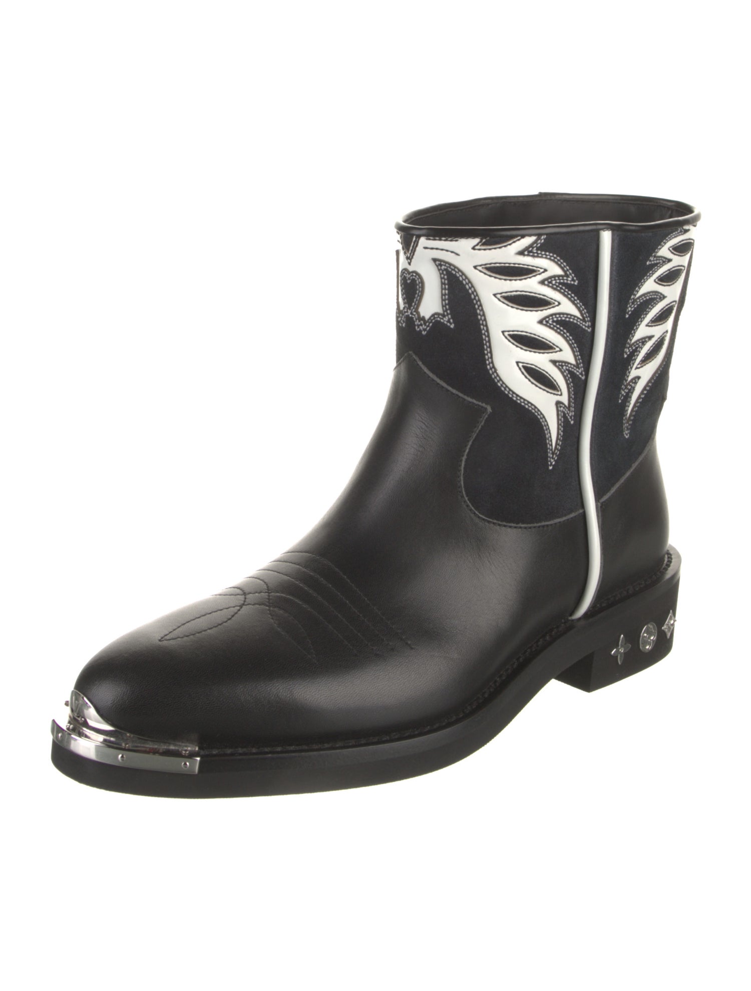 Louis Vuitton Leather Patterned Boots w/ Tags
