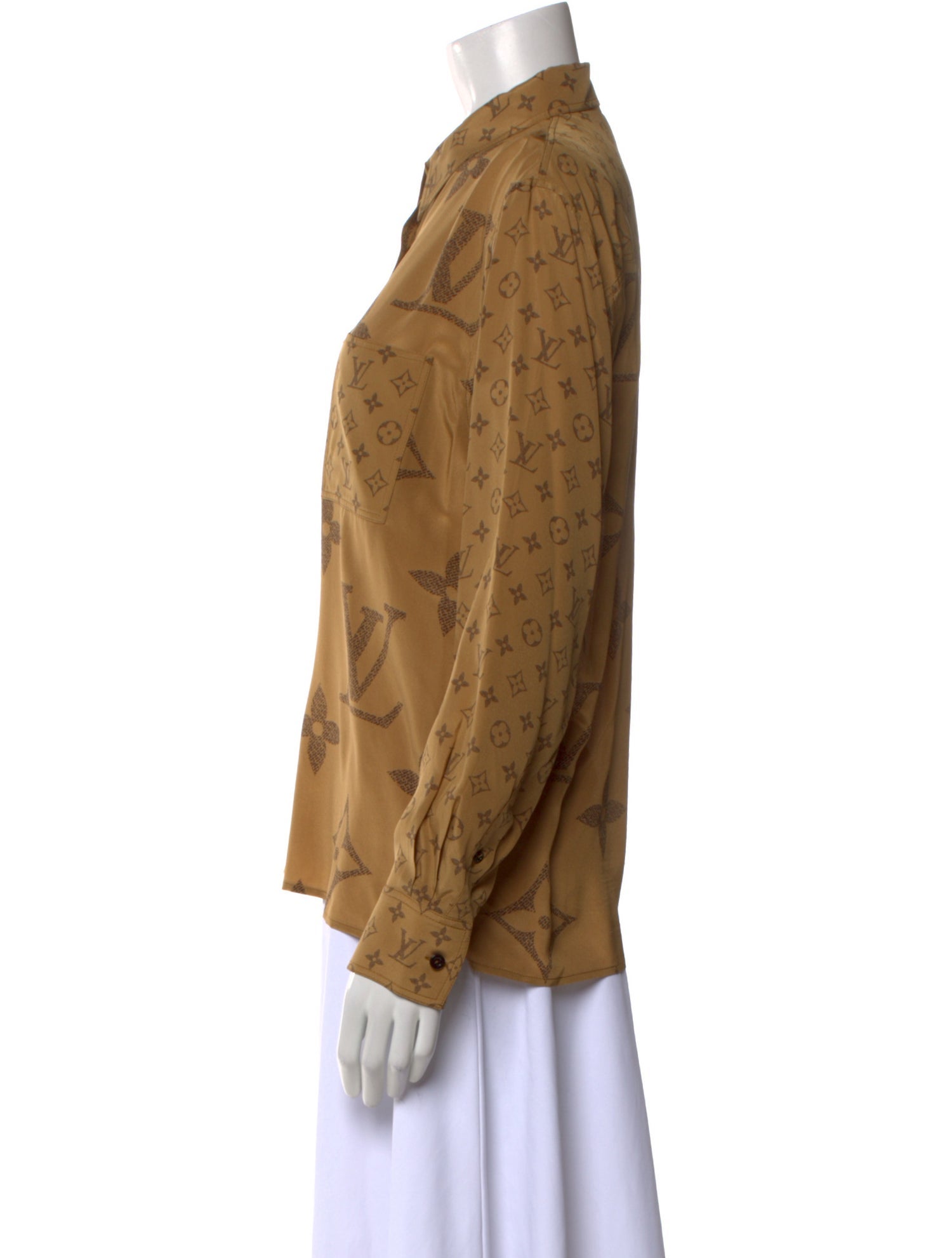 Louis Vuitton 2019 Silk Button-Up Top