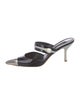 Louis Vuitton Patent Leather Colorblock Pattern Mules