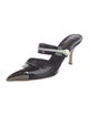 Louis Vuitton Patent Leather Colorblock Pattern Mules