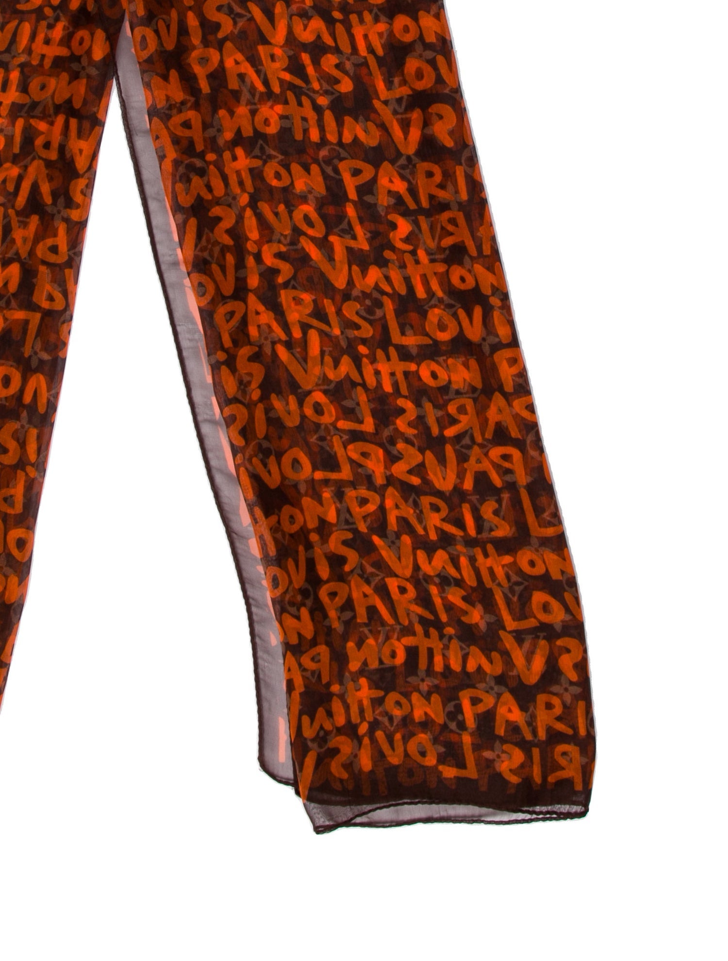 Louis Vuitton Louis Vuitton × Stephen Sprouse LV Monogram Graffiti Silk Scarf