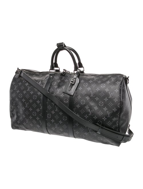 Louis Vuitton Monogram Eclipse Keepall Bandouliere 55