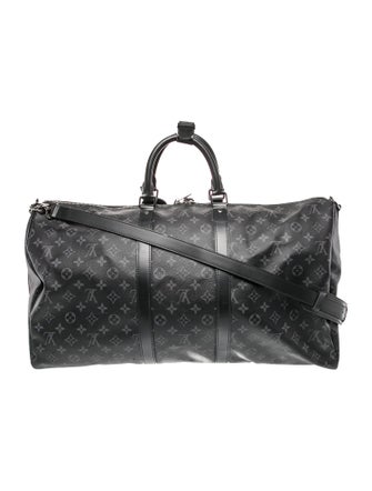 Louis Vuitton Monogram Eclipse Keepall Bandouliere 55