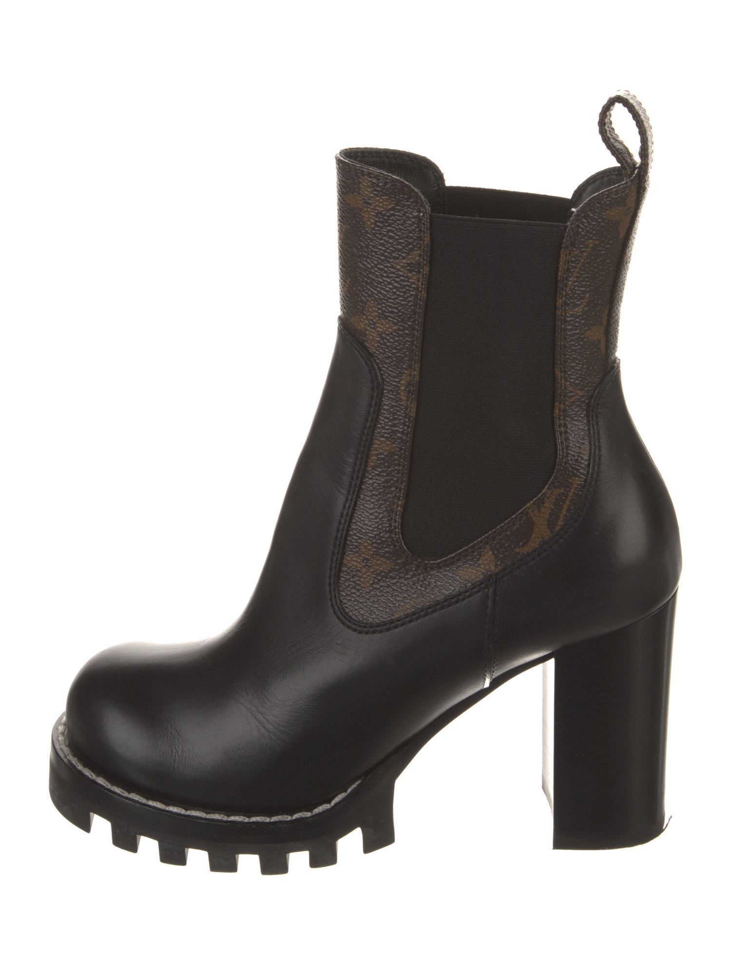 Louis Vuitton LV Monogram Leather Chelsea Boots