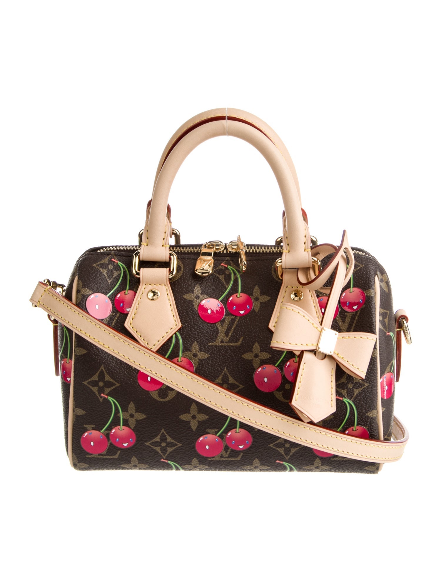 Louis Vuitton Monogram Cerises Speedy Bandouliere 20 w/ Tags