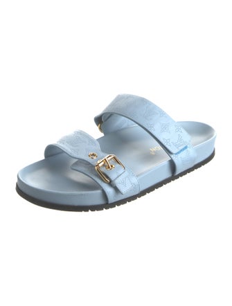 Louis Vuitton LV Monogram Leather Slides