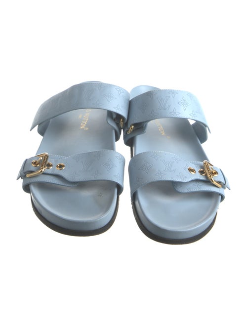 Louis Vuitton LV Monogram Leather Slides